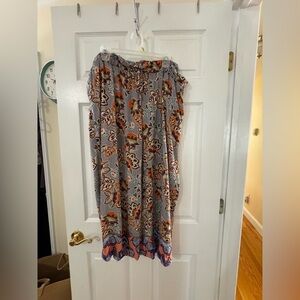 LOFT Floral Wide Leg Pants - Multicolor